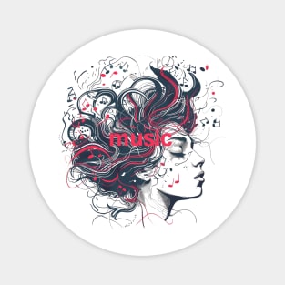 Head Full Of Music Magnet